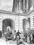 Abraham Lincoln Presidency: Arrival of President Lincoln at the capitol
