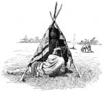 American Indian Clipart: Smoking Their Medicine