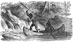 American Indians: Indians Spear Fishing
