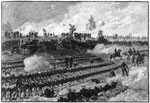 Battle of Glendale: Opening of the Battle of Frayser's Farm - Slocum's Artillery Engaged with Huger on the Charles City Raod