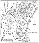 Battle of Island Number 10: Map of the Mississippi at Island No. 10