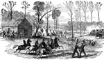 Battle of Shiloh Civil War: Shiloh Log Chapel, Where the Battle of Shiloh Commenced, April 6, 1862