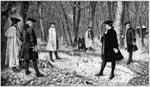 Burr Duel: Duel Between Aaron Burr and Alexander Hamilton in the Woods of Weehawken, NJ