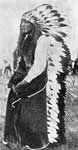 Cheyenne Indians: Man on the Cloud - A Cheyenne Chief in his War Bonnet