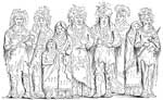 Chippewa Tribe: The NIne Chippewa Before Queen Victoria, Windsor Castle, 1845