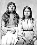 Choctaw Indians: Portrait of Two Girls