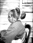 Choctaw Indians: Woman in Partial Native Dress with Native Choctaw Hairstyle