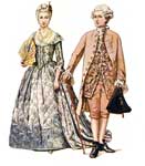 Colonial Dress: A Rich Brocade Dress and a Suit of Uncut Velvet