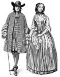 Colonial Fashion: Quaker Gentleman & Lady