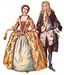 Colonial Fashion: Colonial Costumes, circa 1711