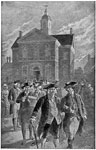 Continental Congress: Delegates Leaving Carpenter's Hall After a Session