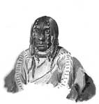 Cree: Pe-A-Pus-Qua-Num, One that Passes Through the Sky, in Native Dress