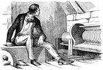 Eli Whitney: Eli Whitney Watching the Cotton-Gin