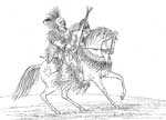 Indian Chiefs: Keokuk on Horseback - Kiowa Chief