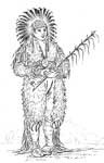 Indian Chiefs: Wan-Ro-Nee-Sah, the Surrounder - Otoe Chief