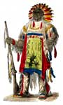 Indian Clothing: Chief of the Delawares