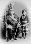 Iroquois Tribe: Portrait of Viroqua's Oldest Brother, Jesse Martin, and his Great Niece