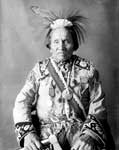 Iroquois Tribe: Portrait of Hodjiage De (Fish Carrier) called Hewnry Fishcarrier in native dress