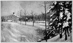John Greenleaf Whittier: Whittier's birthplace in winter - scene of Snow-Bound