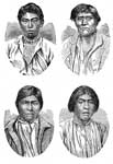 Modoc Indians: Hooker Jim, Schonchin, Boston Charley, and Shack Nasty Jim