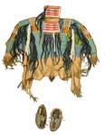Native American Clothing: Sioux Shirt and Moccasins