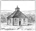 New Jersey Colony: One of the First Meeting Houses in the Colonies of Newark, New Jersey