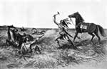 Plains Indians: The Last Shot - A Typical Scene of the Indian Wars on the Plains