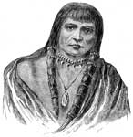 Sioux Indian Tribe: Sioux Indian Showing the Method of Dressing the Hair