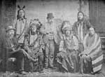Sioux Indians: A Group of Sioux Chiefs- Frank Gates, Short Bull, Black Bull Bear, Charles B. Gordon, Feathers-on-his-Head, Fire-Thunder, Mrs. Black Bull Bear