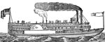 Steamboats: Steamboat Traveling from New Orleans to St. Louis, 3 Days