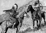 Utes: Utes on the Lookout for Wagon Trains